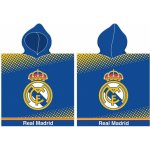 Carbotex Dětské pončo 55 x 110 cm Real Madrid 4176 Herb blue yellow dots kapuce ručník – Zbozi.Blesk.cz