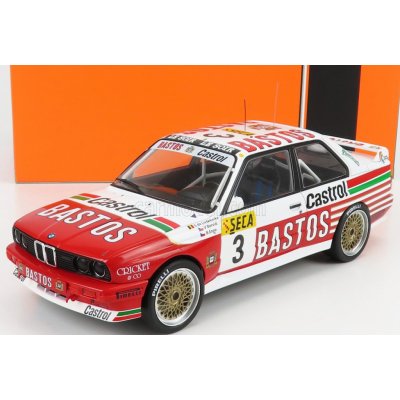 Ixo-models BMW 3-series M3 e30 Bastos N 3 24h Spa 1991 S.de Liedekerke V.bervig B.enge Bílá Červená 1:18 – Zboží Mobilmania