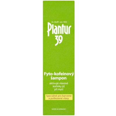 DR KURT WOLFF Plantur39 Fyto-kofeinový šampon barv.vlasy 250 ml – Hledejceny.cz