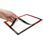Magnetoplan Magnetofix samolepící magnetický rámeček, 2 ks červený A4 – Zboží Živě