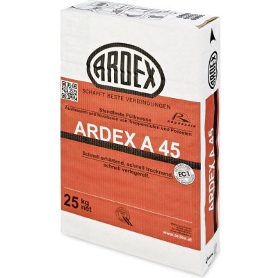 Ardex A 45 rychlá opravná hmota betonů a potěrů 25 kg – Zboží Mobilmania