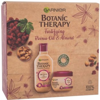 Garnier Botanic Therapy Ricinus Oil & Almond šampon na vlasy 250 ml + vlasová maska pro slabé vlasy 300 ml dárková sada