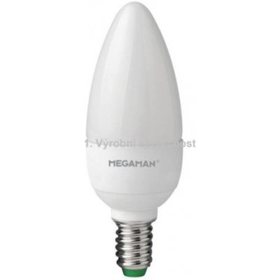 Megaman LED žárovka E14 LC0403.5V2/WW/E14 B35 3,5W 25W teplá bílá 2800K , svíčka – Zbozi.Blesk.cz