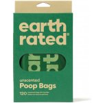 Earth Rated Sáčky na psí exkrementy bez vůně s uchem 1 role x 120 sáčků – Sleviste.cz