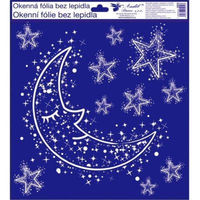 Okenní fólie 30 x 33,5 cm zimní motivy Měsíc – Hledejceny.cz