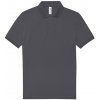 Pánské Tričko B&C polo triko PU424 Dark Grey Solid