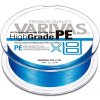 Rybářské lanko Varivas Šňůra High Grade PE X8 Ocean Blue 150m 0,165mm
