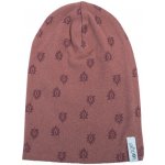 Lodger bavlněná čepice Beanie Print RIB Rosewood – Zboží Mobilmania