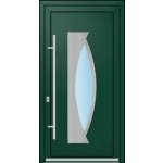 OknaDvereNaMiru.cz Vchodové plastové dveře INOX 1419 antracit 100 x 200 cm – Zboží Mobilmania