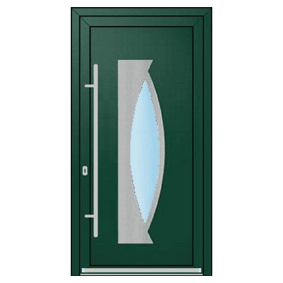 OknaDvereNaMiru.cz Vchodové plastové dveře INOX 1419 antracit 100 x 200 cm – Zboží Mobilmania