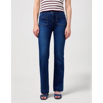 Wrangler Flare 112351028 Dark Wash – Zboží Dáma