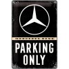 Obraz Postershop Plechová cedule: Mercedes-Benz Parking Only - 30x20 cm