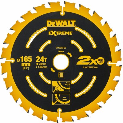 DeWALT DT10300 Pilový kotouč 165x20mm 24 zubů – Zboží Dáma