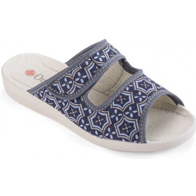 Dámské domácí ortopedické pantofle modro-šedé – Sleviste.cz