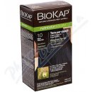 Barva na vlasy Biokap NutriColor permanentní barva na vlasy s arganovým olejem 1.0 Black Tricorepair Complex 140 ml
