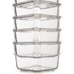 EMUCA Vybavení koupelnové, kosmetické zásuvky, 8 ks v sadě, transparentní – Zboží Dáma