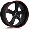 Alu kolo, lité kolo Avus Racing AF10 10x21 5x112 ET50 matt black red lip