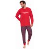 Pánské pyžamo Wadima 204158 250 pánské pyžamo dlouhé červené