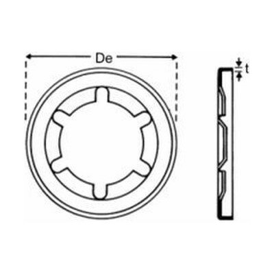 podložka pr. 4x11.5x1.3 StarLock bez krytky, ZINEK – Hledejceny.cz