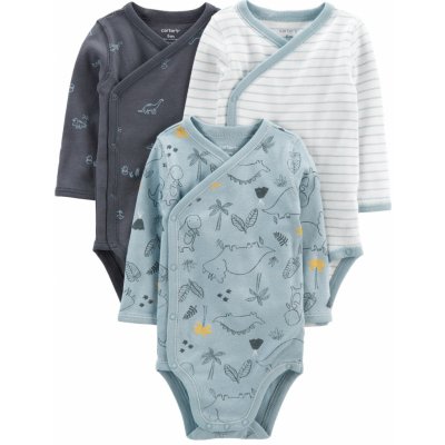 CARTER'S Body dlouhý rukáv Blue chlapec LBB 3ks – Zboží Dáma