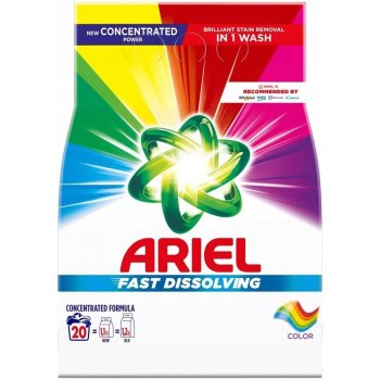 Ariel Fast Dissolving Color prací prášek na barevné prádlo 20 PD 1,1 kg