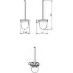 Novaservis Novatorre 3 WC štětka chrom 6333,0 – HobbyKompas.cz