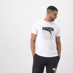 Puma pánské fitness tričko bavlněné bílé