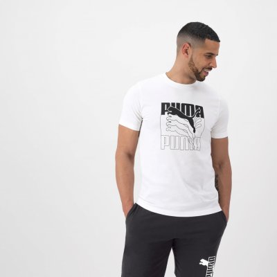 Puma pánské fitness tričko bavlněné bílé – Zbozi.Blesk.cz