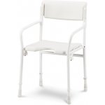 Meyra Stolička do sprchy DUBASTAR se zádovou opěrou Stolička do sprchy Pevná – Zboží Dáma