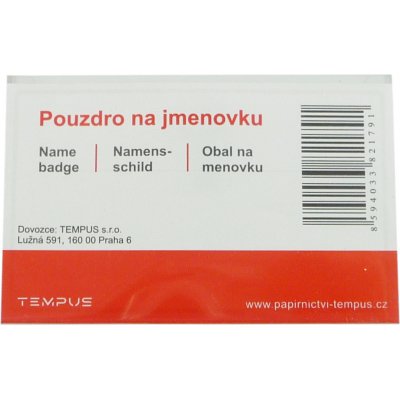 Pouzdro na jmenovku klip+špendlík 300/50 – Zboží Dáma