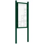 PROCITY Venkovní vitrína model 2000 12 x A4, zelená, včetně sloupků | Zboží Auto
