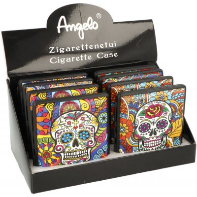 Angelo cigaretové pouzdro skull funky 20 cigaret – Zboží Mobilmania