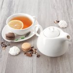 Domestic Konvička s šálkem 350ml a podšálkem Tea for One MH005924 550ml – Zboží Mobilmania