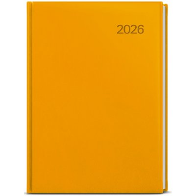 David Vivella A5 Denní 2026 okrová – Zboží Mobilmania