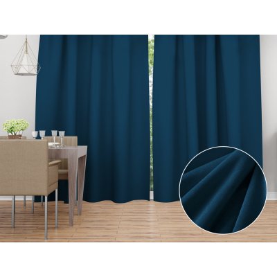 Biante Sametový závěs Velvet Premium SVP-028 Petrolejově modrý - šířka 135 cm 135x220 cm – Hledejceny.cz