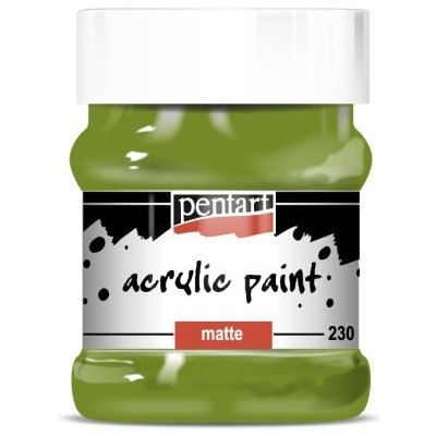 Pentart akrylová barva matná 230 ml olivová – Hledejceny.cz