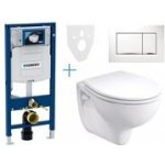 Geberit Duofix tlačítko Sigma30 bílá/chrom lesk WC Kolo Rekord + sedátko 111.300.00.5 EV5 – Zboží Dáma