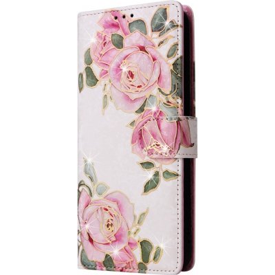PROTEMIO 70502 FLOWERY Peňaženkové puzdro pre Samsung Galaxy A05s ROSE