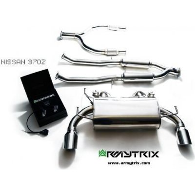 Armytrix Catback výfukový systém Nissan 370Z Z34 3.7 V6 3.7 VQ37VHR včetně Nismo (09-) – Hledejceny.cz