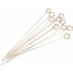 Kovový zápich / držák na foto, přání - hvězda, srdce Varianta: 2 zlatá hvězda, Balení: 10 ks – Hledejceny.cz