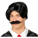Fiestas Guirca Černá paruka s vousy Rodina Addamsova – Zboží Mobilmania