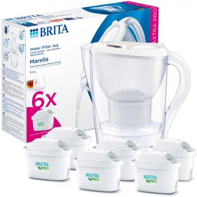 Brita Marella 2,4 l + water filters 6 ks – Zbozi.Blesk.cz