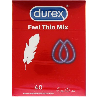 Durex Feel Thin Mix 40 ks – Zboží Mobilmania