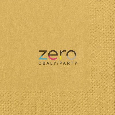 Maki Ubrousky 3N zlatá metalická 33x33cm 20ks – Sleviste.cz