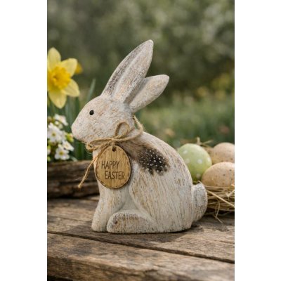 Zajíček dřevo 18cm – Hledejceny.cz