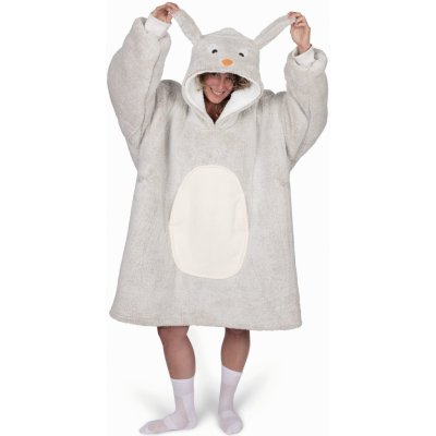 Cozy Noxxiez CH361 Králík hřejivá televizní mikinová deka s kapucí pro teenagery a dospělé – Sleviste.cz