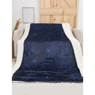 MKLuzkoviny.cz Beránková deka mikroplyš Digital Hvězdná obloha 150x200 – Sleviste.cz