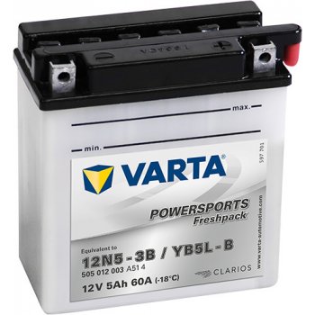 Varta 12N5-3B/YB5L-B, 505012