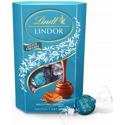 Lindt Lindor čokoládové pralinky slaný karamel 200 g – Zboží Dáma