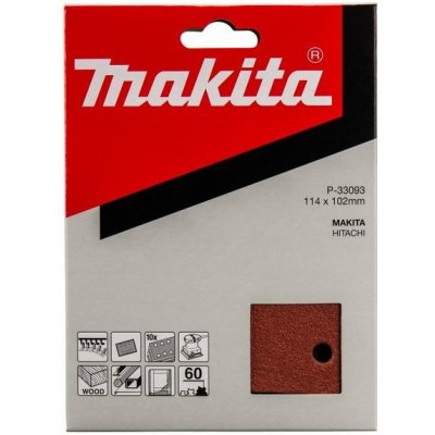 Makita brusný papír pro BO4565 114x102 mm K60 - 10 ks P-33093 – Hledejceny.cz
